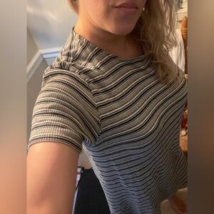 Black white and grey vintage shirt dress